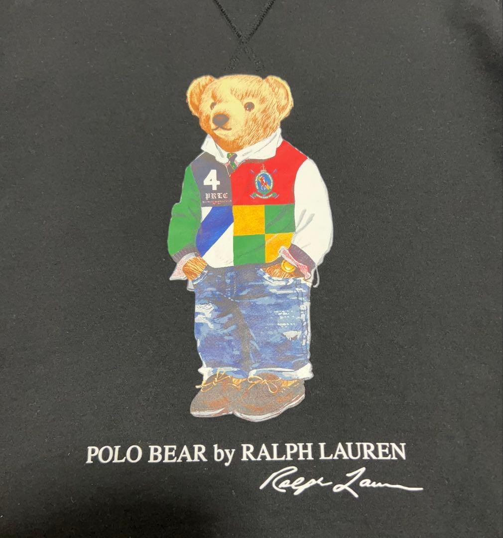Polo Ralph Lauren スウェット ポロベア ブラック L