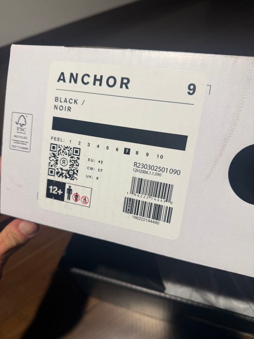 【新品未使用品】 RIDE/ライドANCHOR 27cm BL 23-24モデル