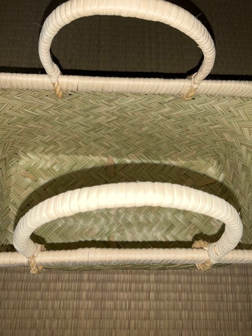 鳥越竹細工 市場かご エコバッグ　中サイズ　特選　ラスト1個