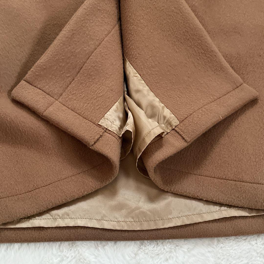 【希少】foufou フーフー ウール ステンカラーコート キャメル ベルト付き