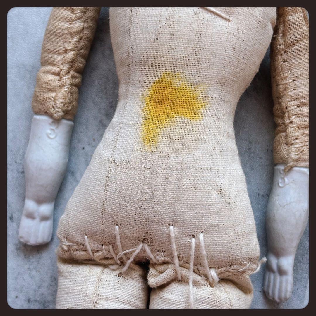 アンティーク　 ブロンド　チャイナヘッドドール ビスクドール