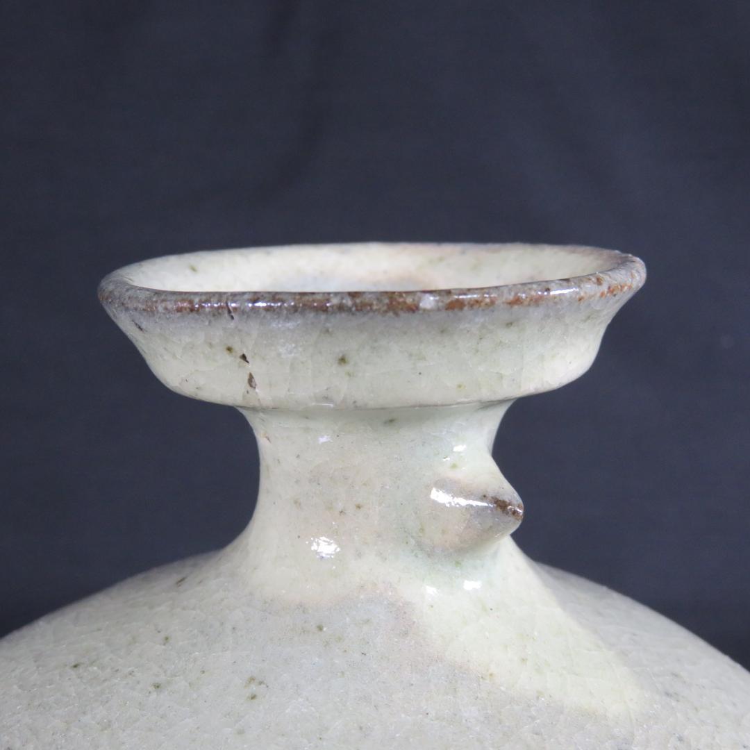 壺 在銘 五 花器 花瓶 木箱 共箱 作家物 フラワーベース