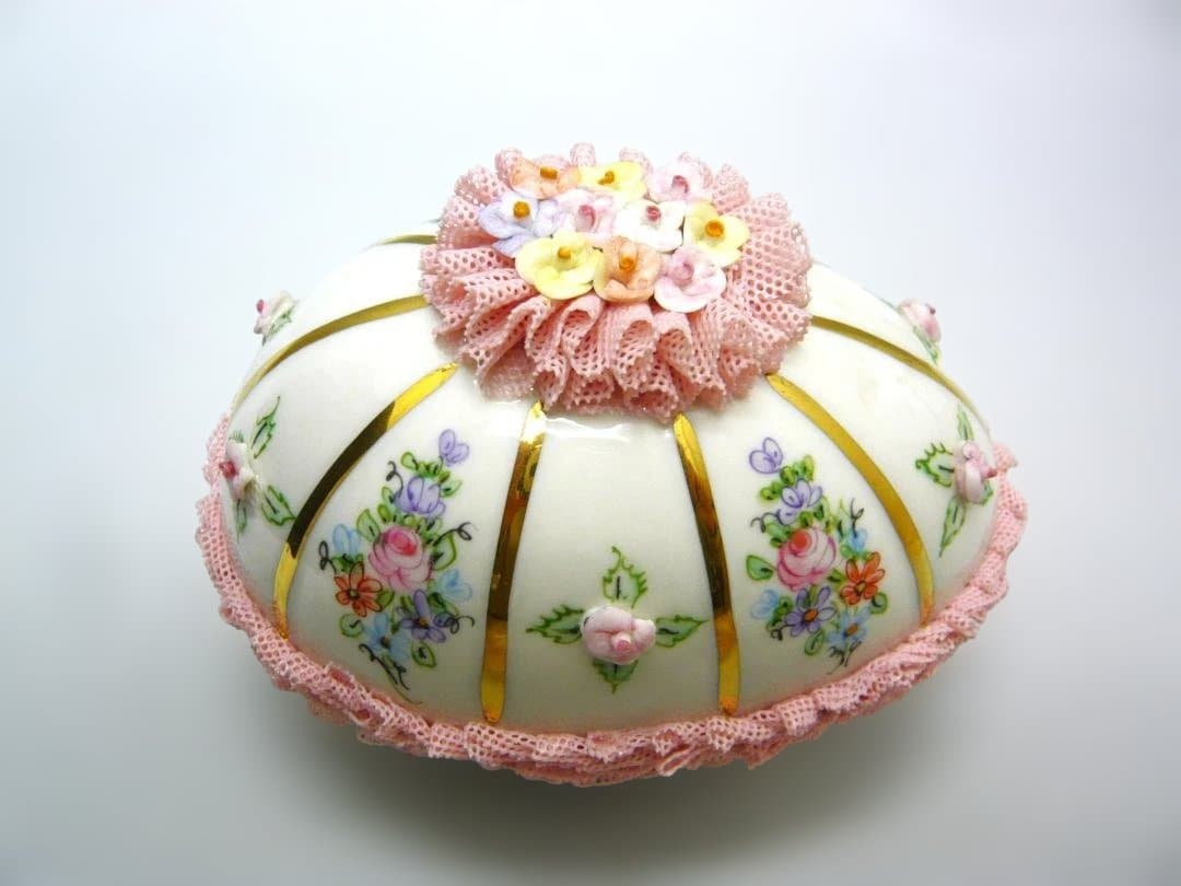 アイリッシュ ドレスデン　エッグボックス　　小物入れ