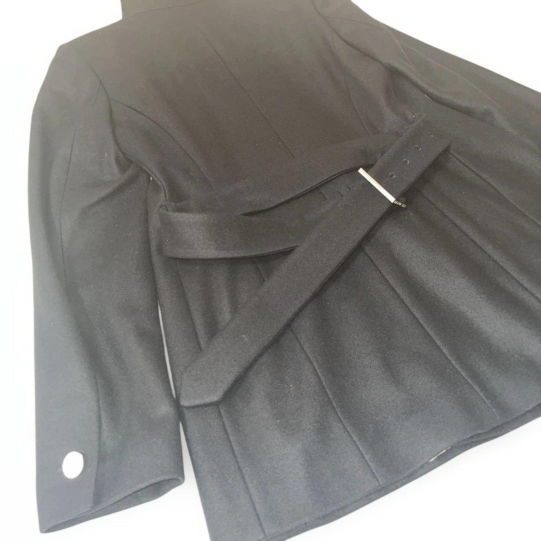 極美品　未使用　Ted baker ラップコート　カシミヤ混　ベルト　Aライン