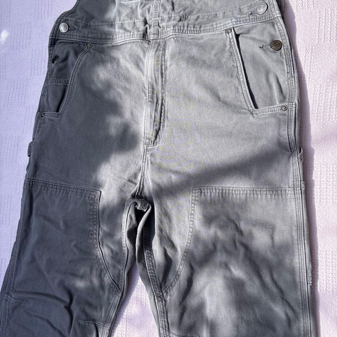 Carhartt カーハートグレー ダブルニーオーバーオール W34L34