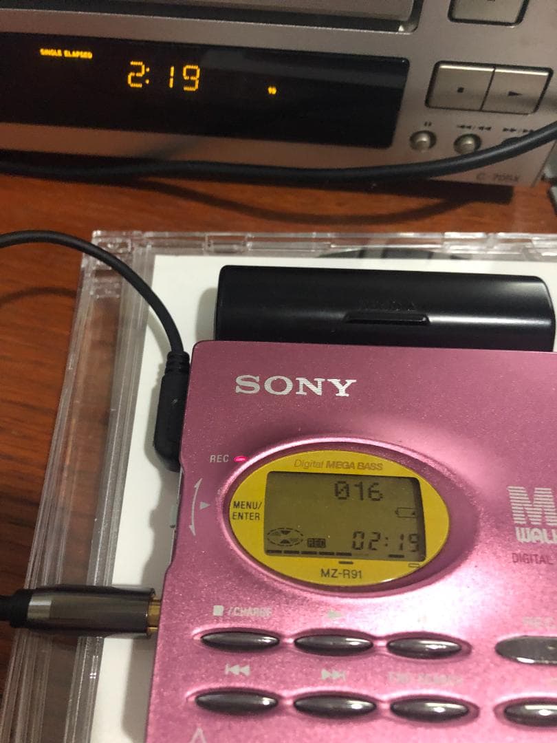 SONY MZ-R91 MDウォークマン　美品　動作良好♬　再生・録音できます