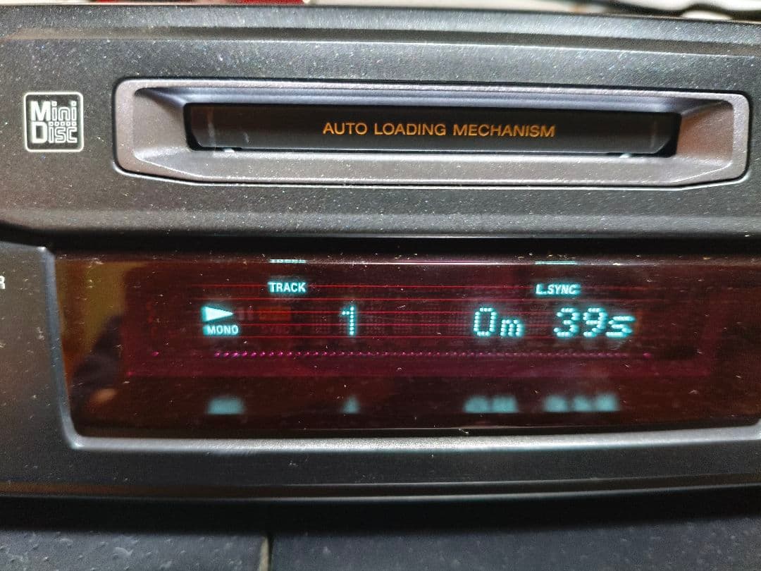 【動作確認済】SONY MDS-S40 ミニディスクデッキ　外箱付き