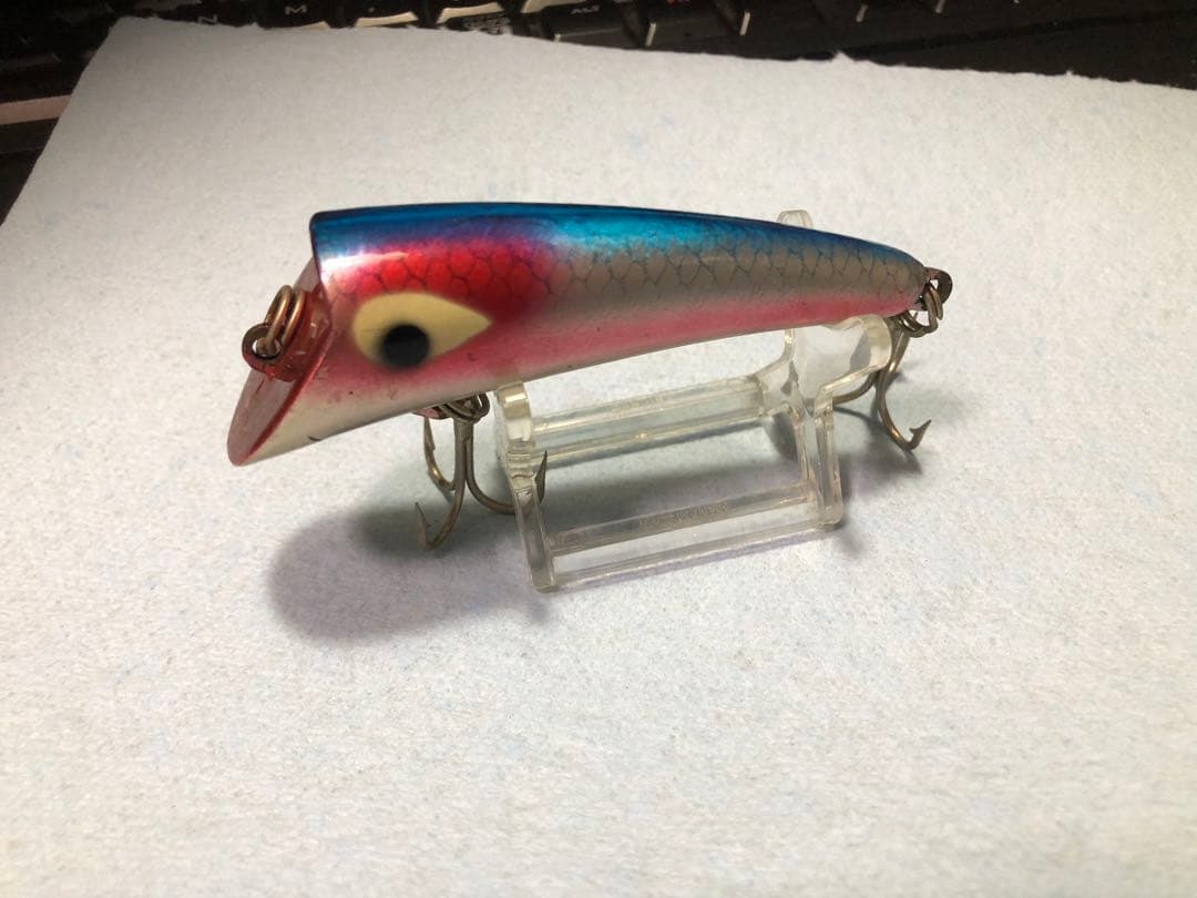 ヘドン heddon ヘッドプラグ 美品 希少 カラー 5／8 メッキ青赤銀