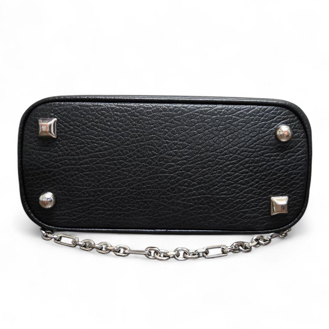 メゾンマルジェラ 5AC マイクロ チェーン ショルダーバッグ ブラック