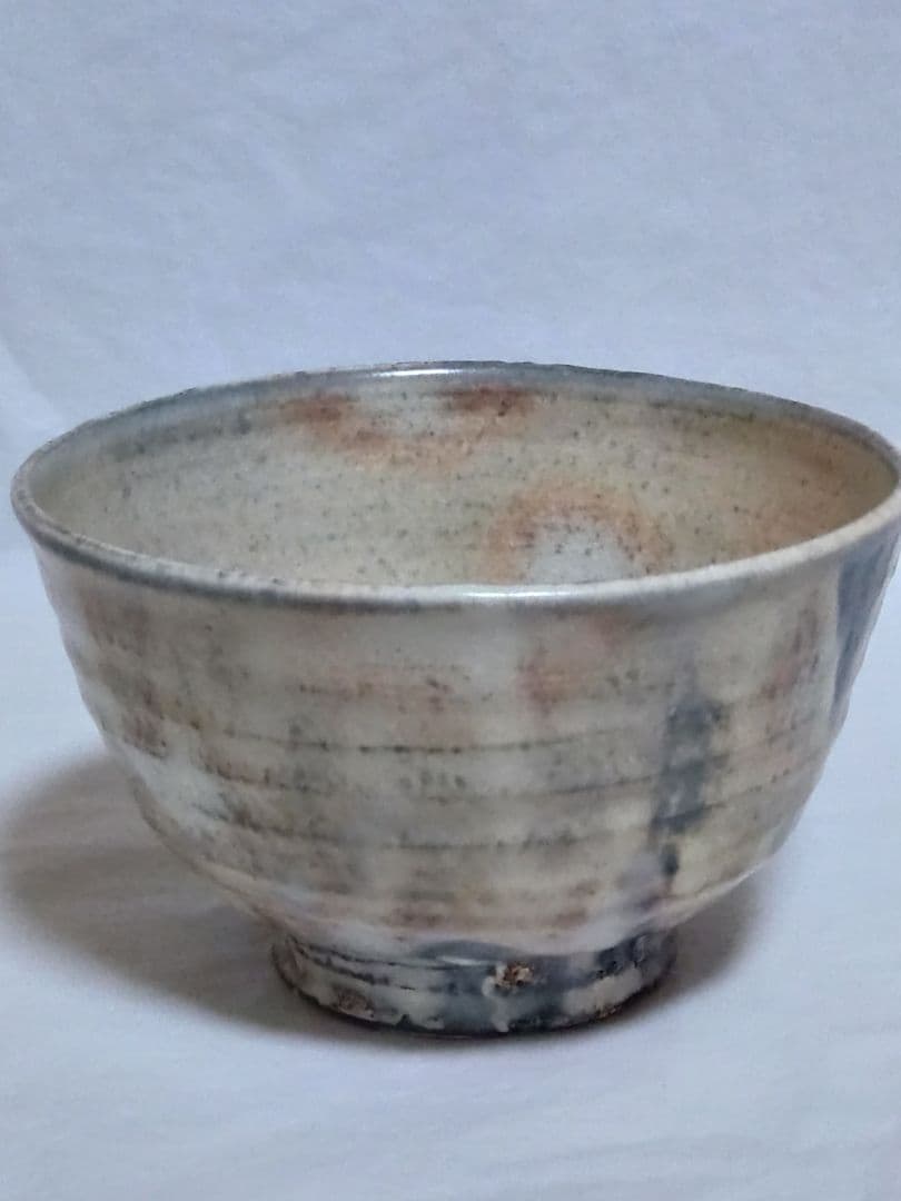 茶道具　京焼　祥雲窯　原清和造　粉引茶碗