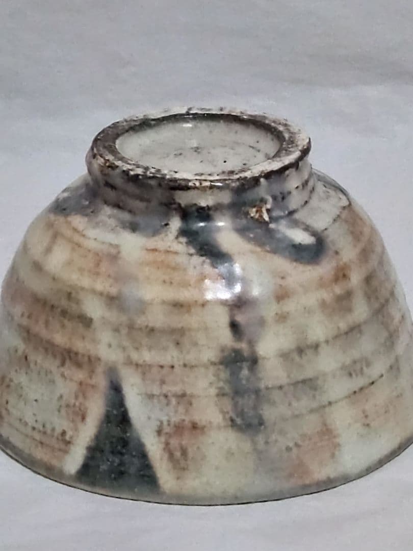 茶道具　京焼　祥雲窯　原清和造　粉引茶碗