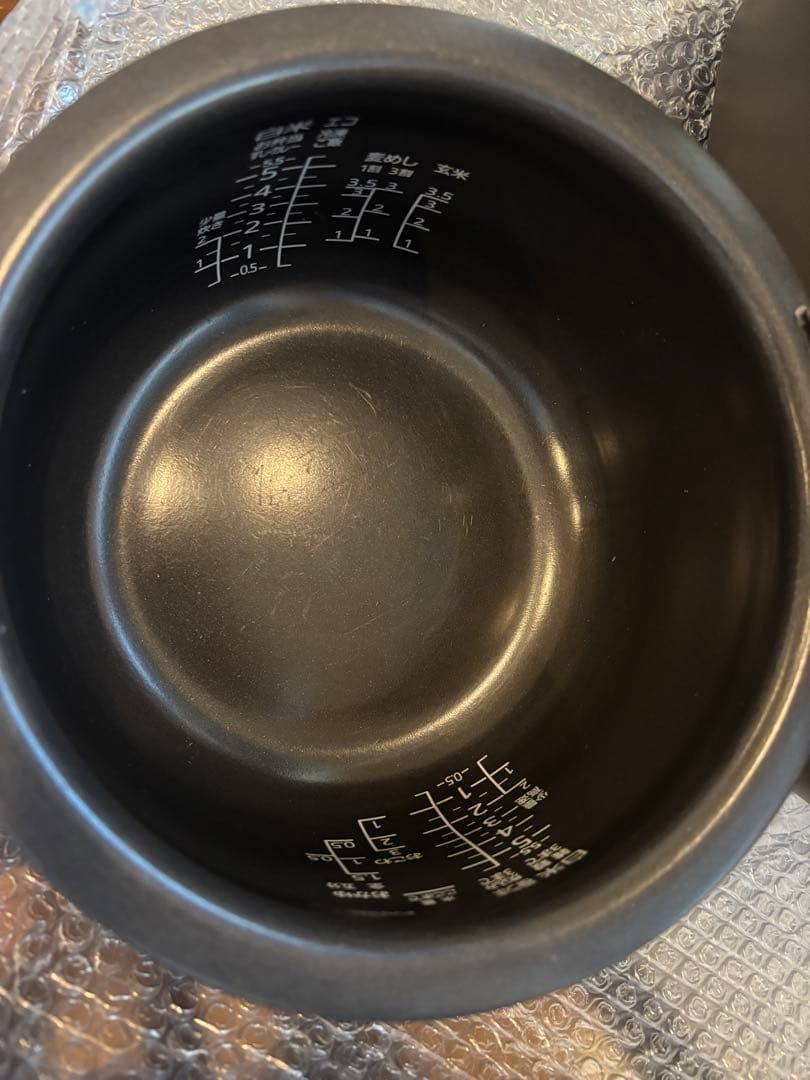 [本日まで]TIGER 土鍋ごはん釜 ブラック　5.5合　圧力IH 説明書付き