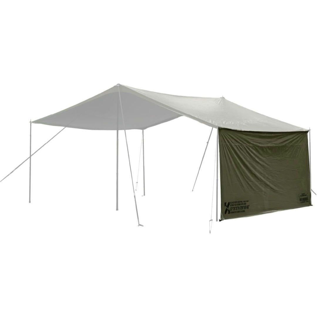 CAMVIL ジッパータープ レクタ型 KHAKI フルオプション 【訳あり】