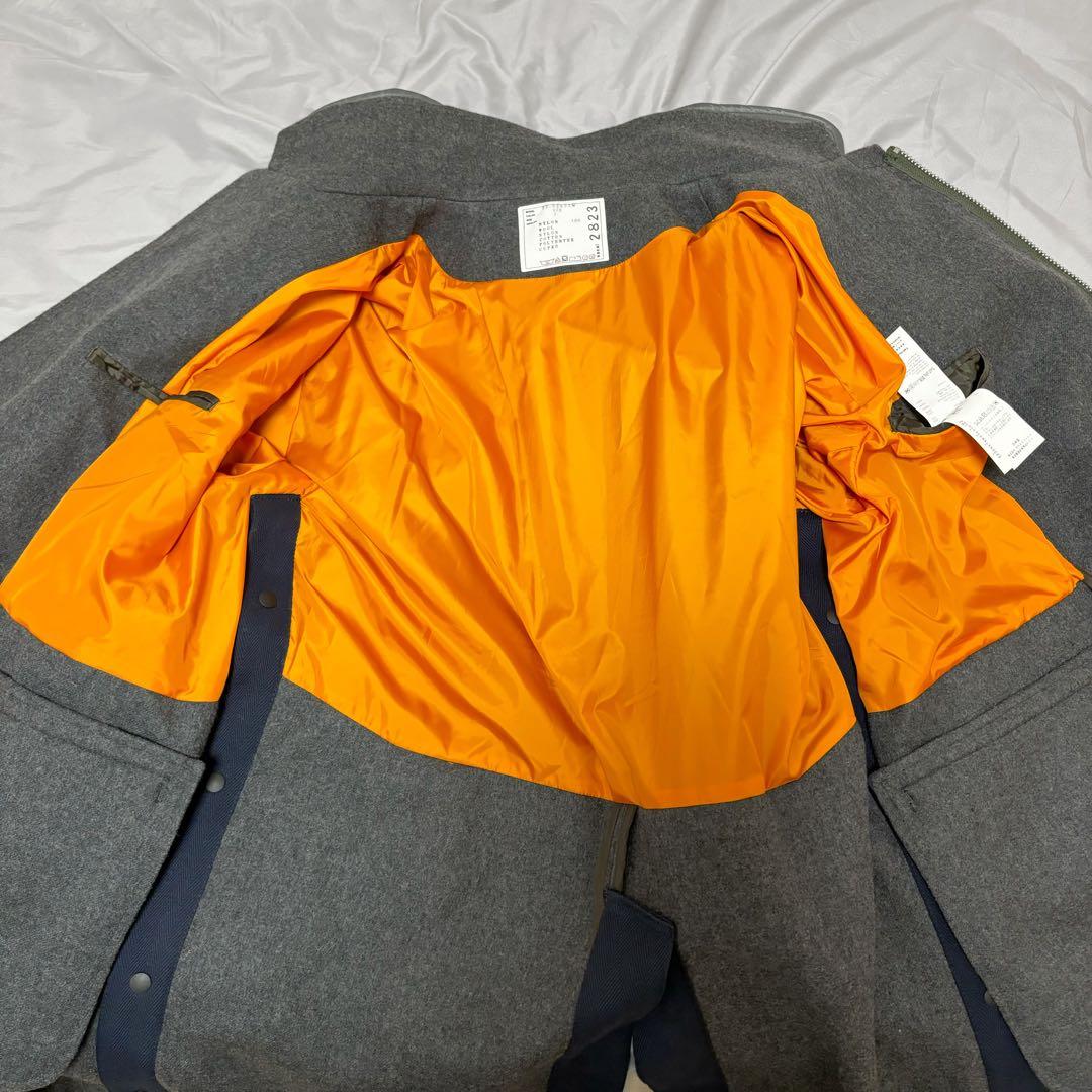 sacai　 22AW　Nylon Twill Mix Coat