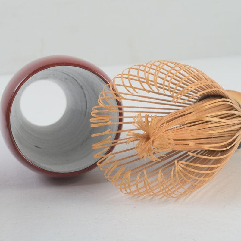 茶道具　桐木地本漆塗　利休茶箱　茶碗　棗　香合など　八点　一式　M　9549