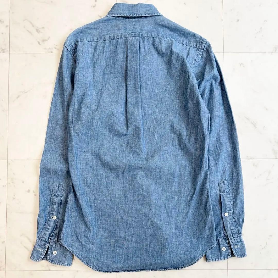 美品 ラルフローレン デニムシャツ ボタンダウン ダンガリー XS