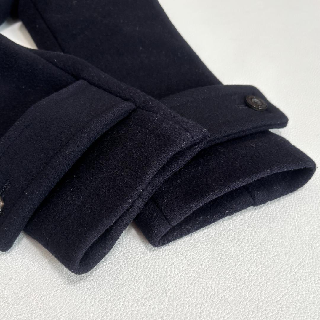 HYKE ダッフルコート フード トグルボタン ウール 日本製 M ネイビー