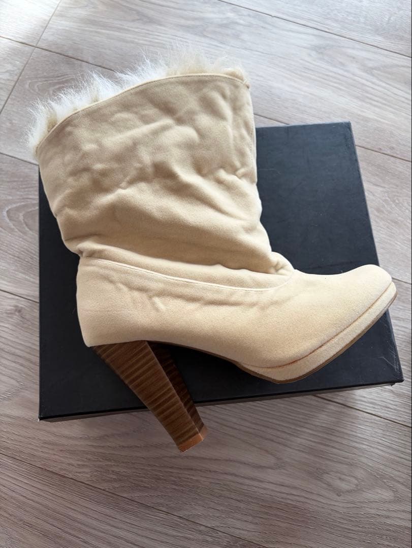 LIZ LISA リズリサ ファー付 ショートブーツ リボン　Lサイズ