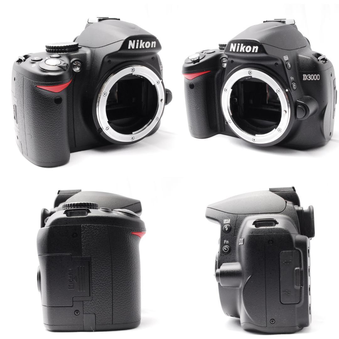 カメラデビューセット⭐Nikon D3000⭐️一眼レフカメラ⭐️スマホ転送
