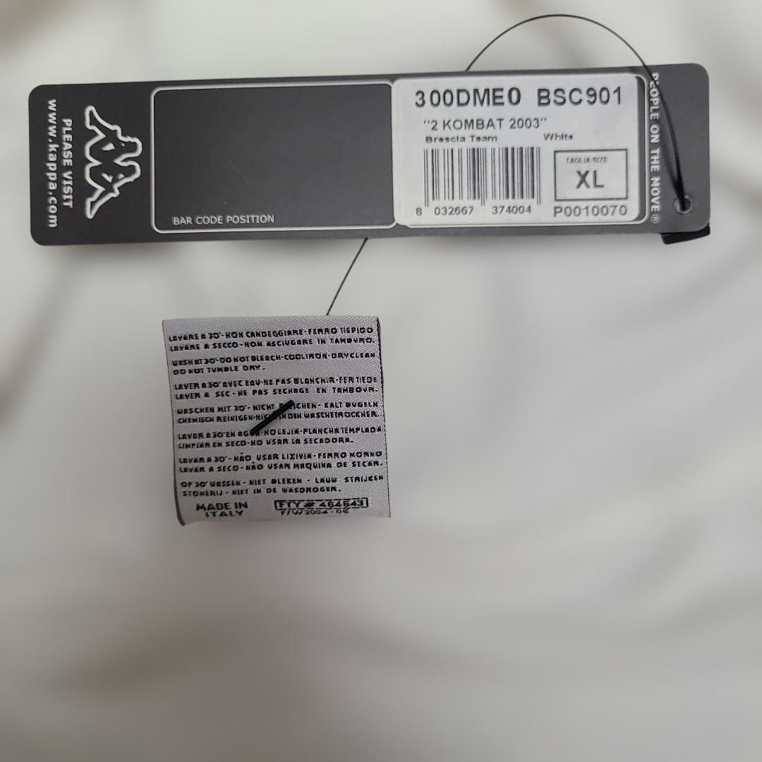 【訳アリ新品】Kappa ブレシア バッジョ 引退記念 AWAY XLサイズ