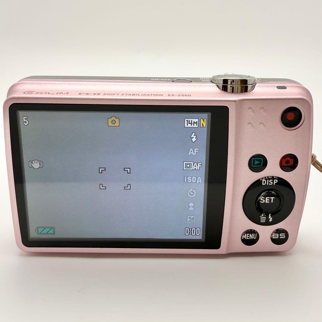 【美品】CASIO EXILIM EX-Z550 ピンク 動作OK 充電器付