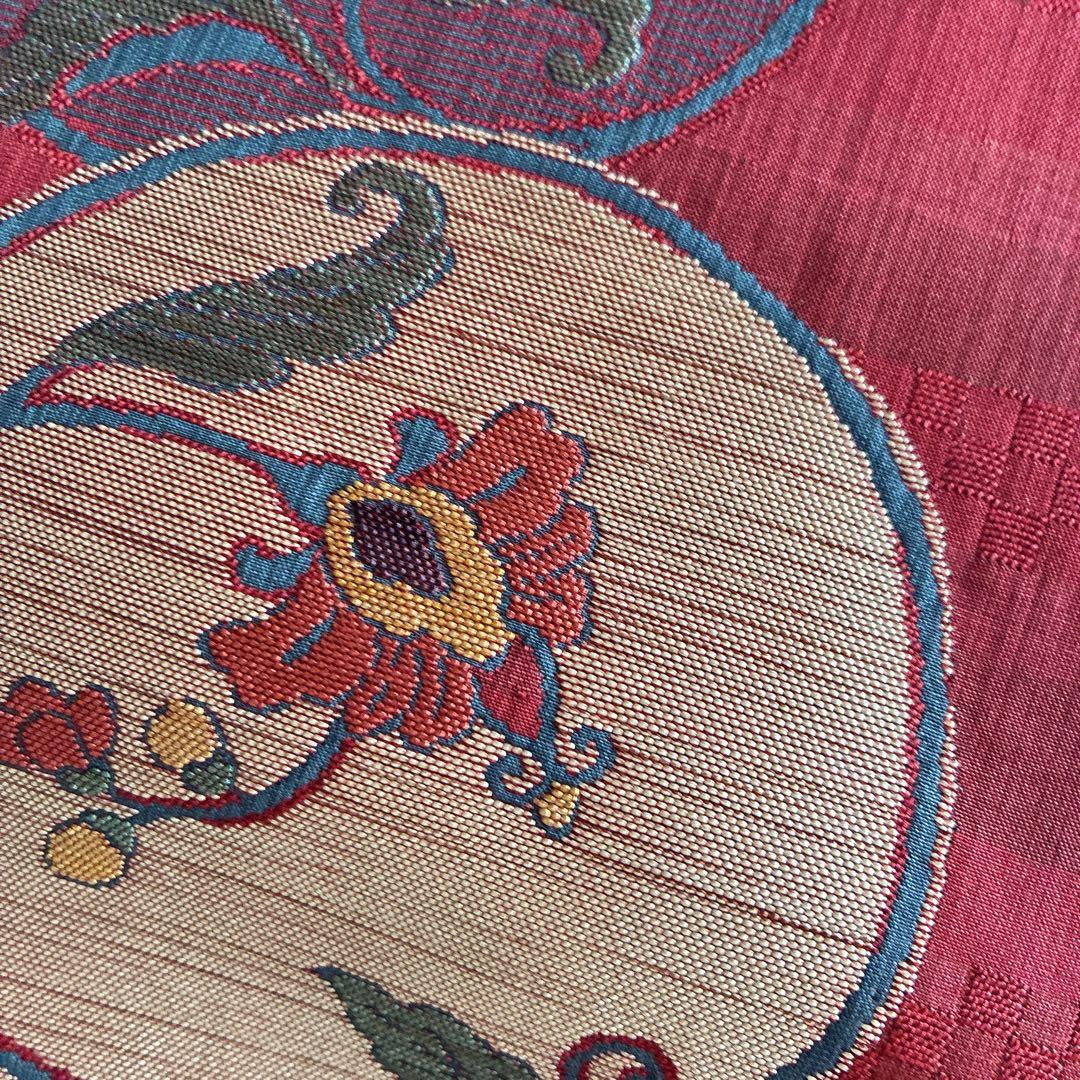 小紋　フルセット　着物　正絹　しつけ糸付き　紺映え　木の実　大人粋　J7