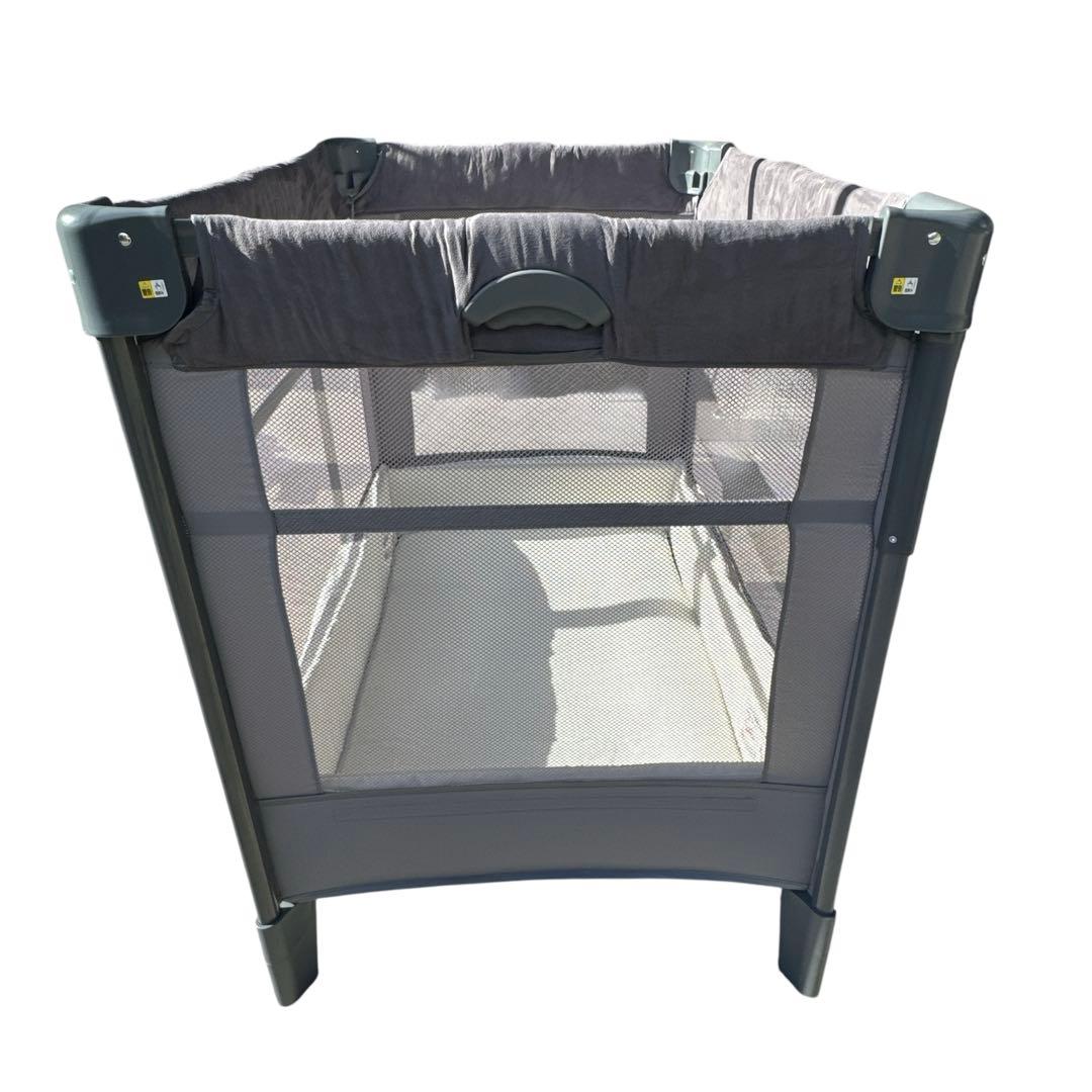 〚美品〛✦Aprica ココネルエアープラスAB ベビーベッド グレー✦