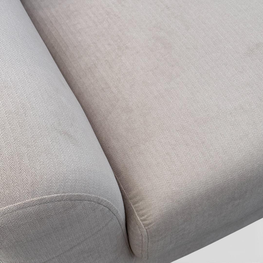 【新品】北欧風 2人掛け コンパクトソファ ベージュ 2WAY ローソファ可能