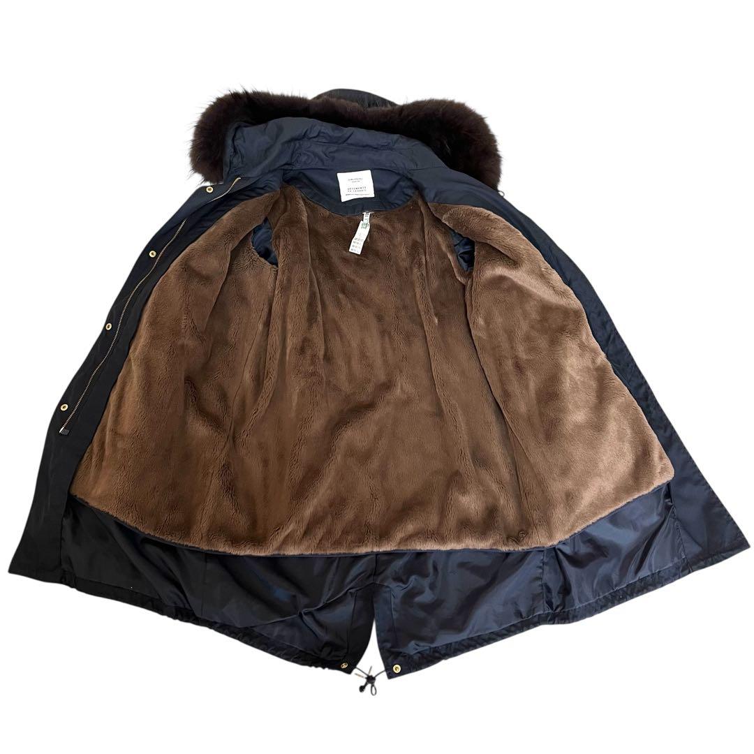 美品 IENAヴェトモン イエナ別注 ライナー付き モッズコート 38 ネイビー