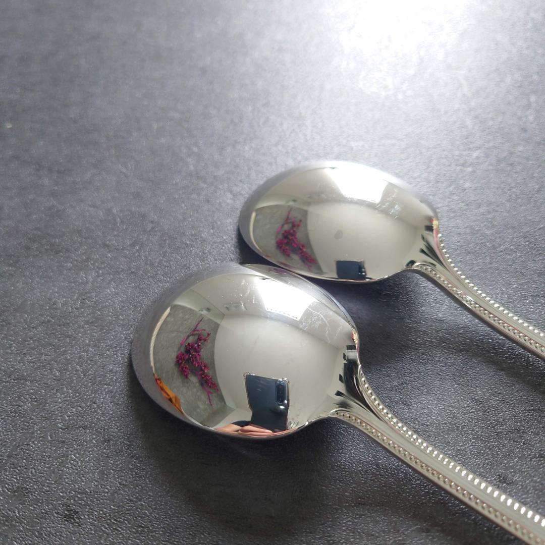 希少 美品 クリストフル パール コンソメスプーン 2点