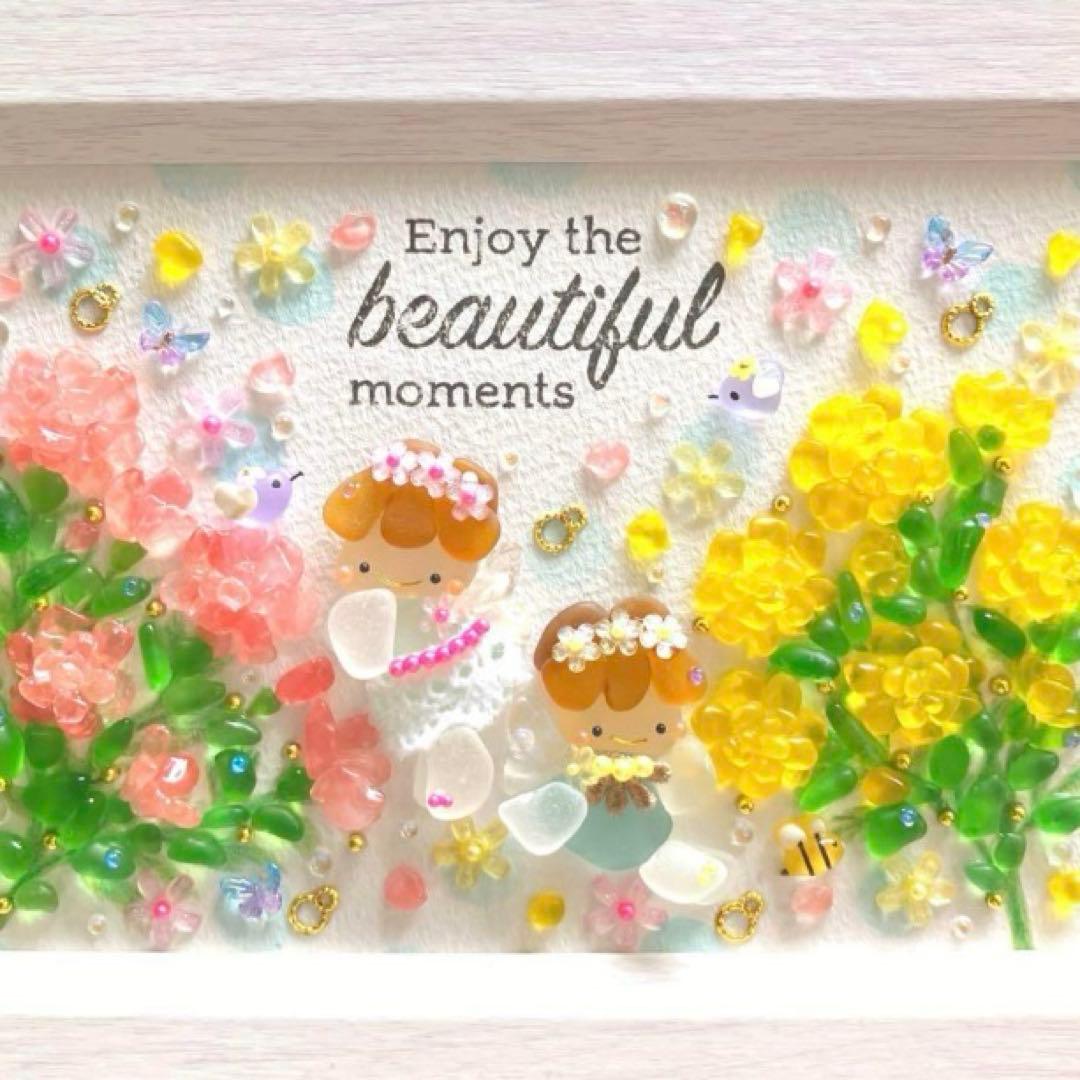 シーグラスアート（チャコちゃんとクジラちゃん〜夏〜）専用ページです☆