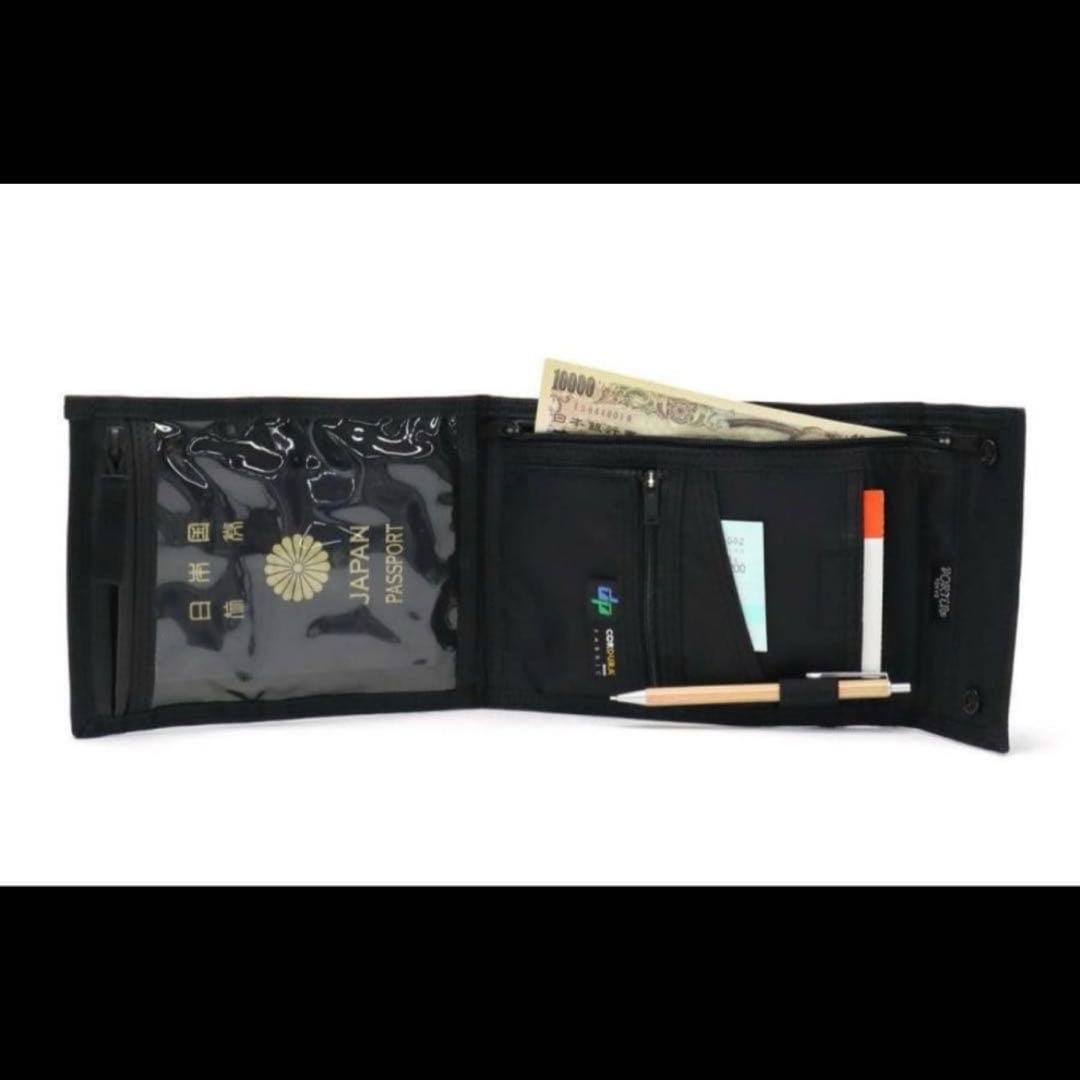 【美品】ポーター ハイブリッドトラベルケース パスポートケース ミニショルダー