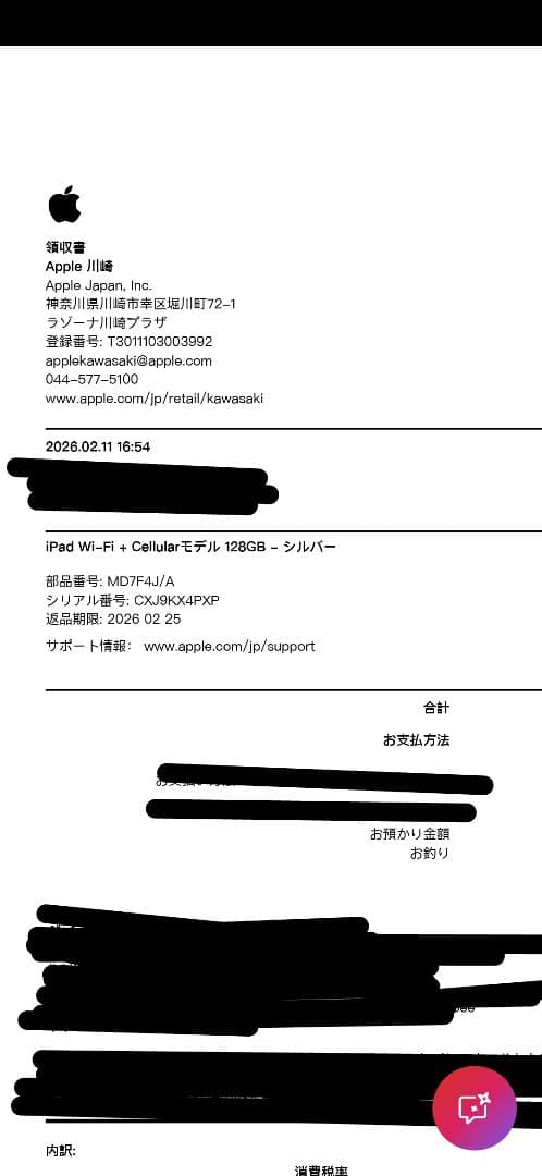 iPad(A16) wiiFi+Celluular 128GB SIMフリー