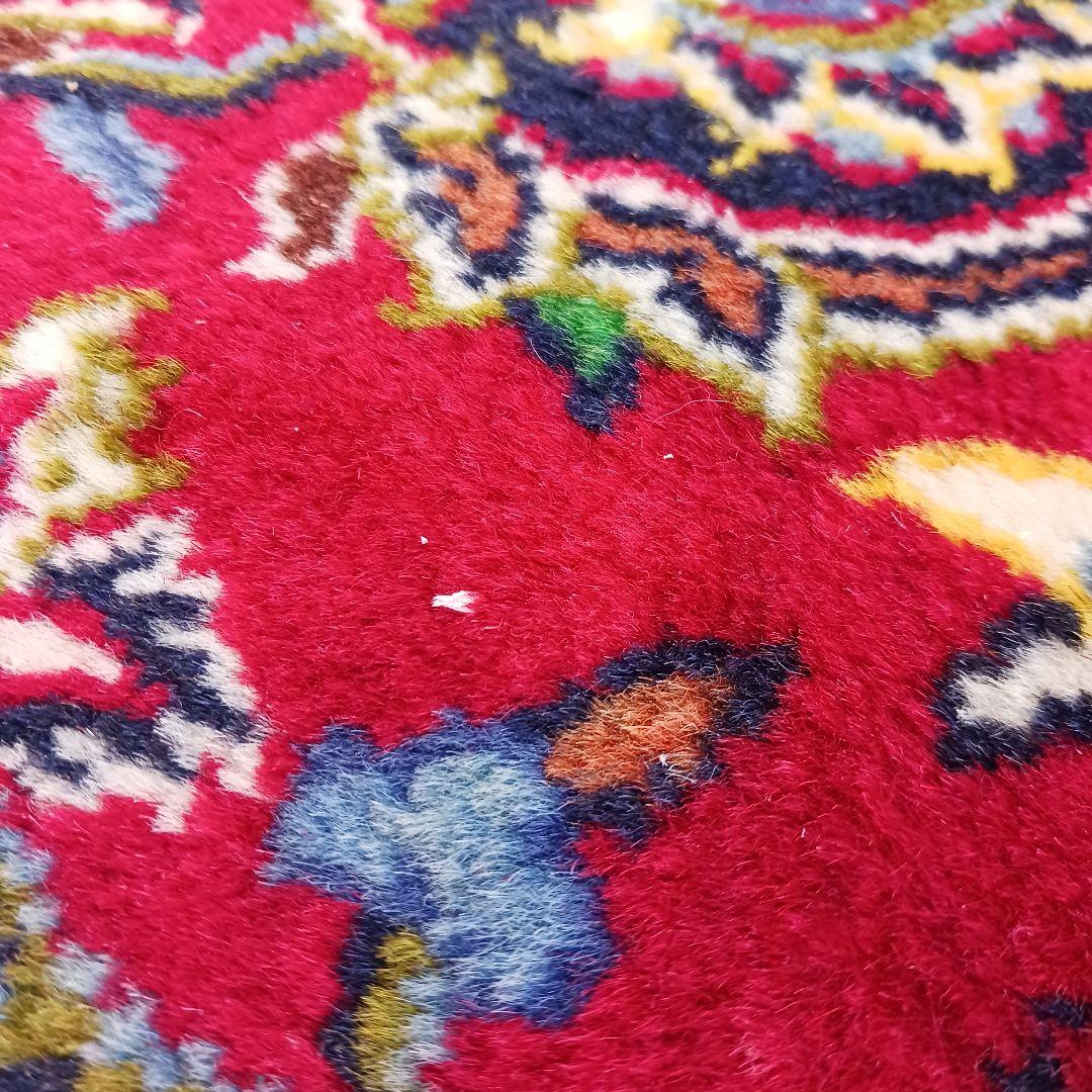 Y3053 高級ペルシャ絨毯 カシャーン産 ウール100% 手織 大判 299㎝