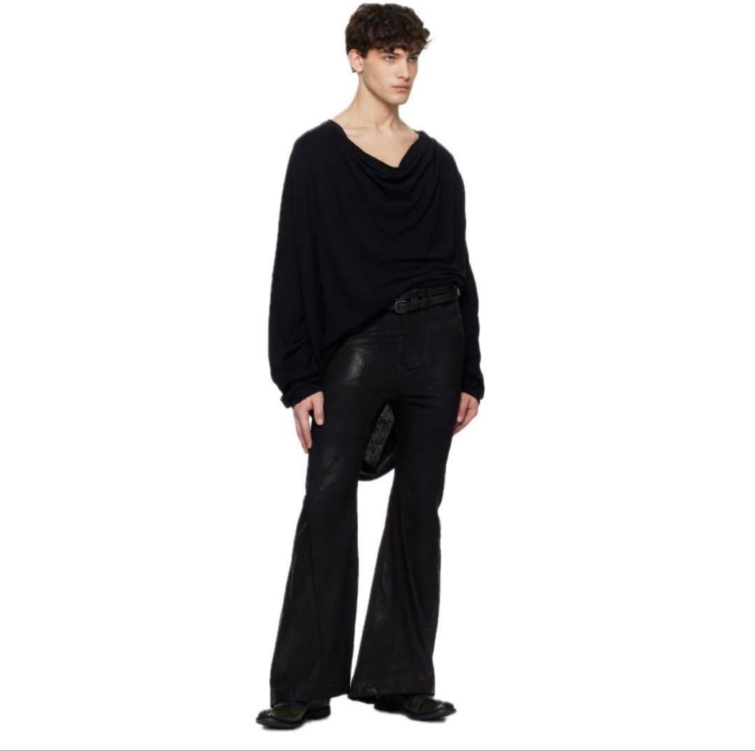 パンツ julius flared denim pants