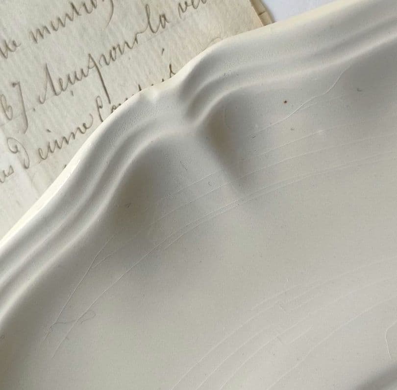 サルグミンヌ　花リム　大きなショコラカップ　２客　フランスアンティーク