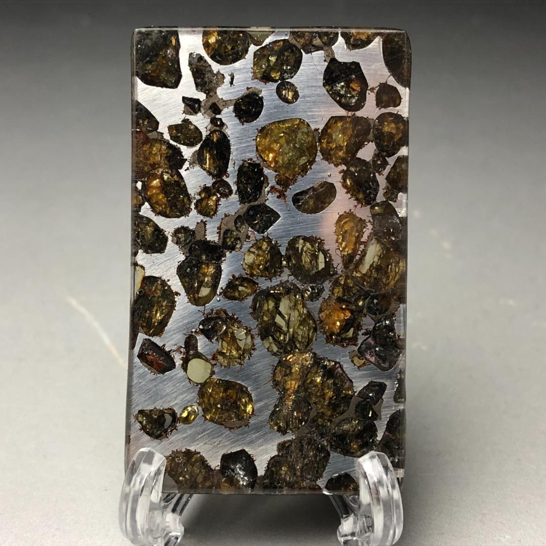 山*リ様 パラサイト隕石 隕石　石鉄隕石　セリコ隕石 美品　重さ約11ｇ　共箱