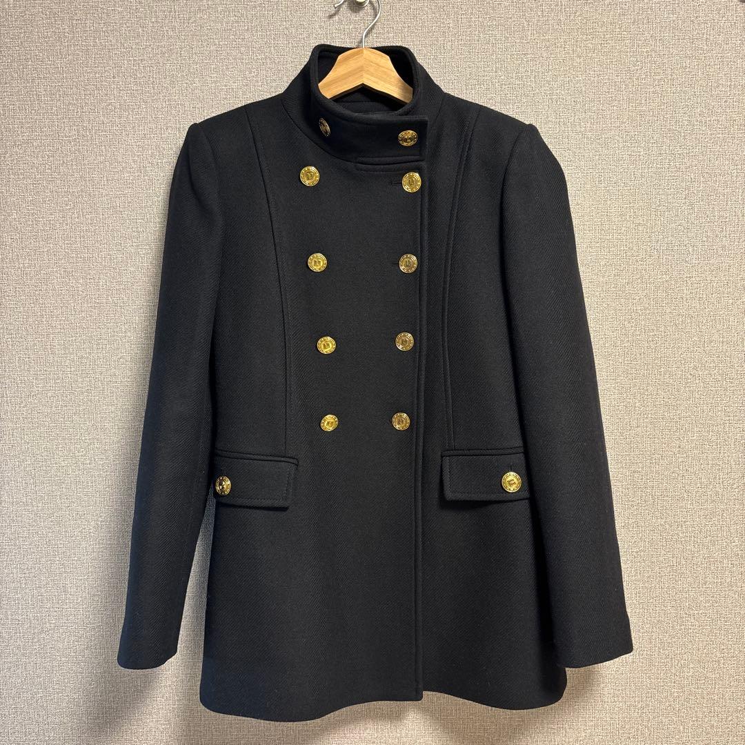 ZARA MANTECO ブラック ピーコート