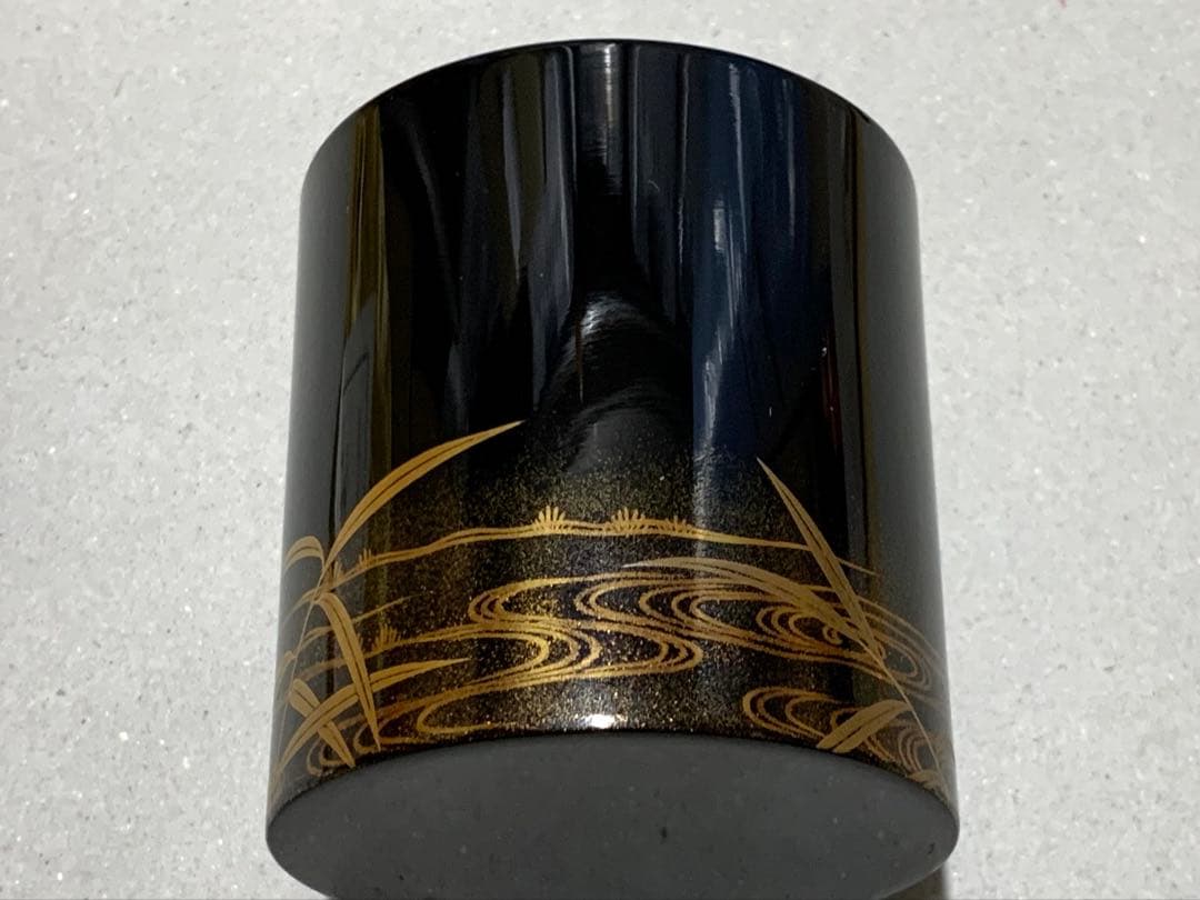 平安光入 鈴木光入 広沢蒔絵 金輪寺茶入 茶器 棗 茶道具 薄茶器 茶道具