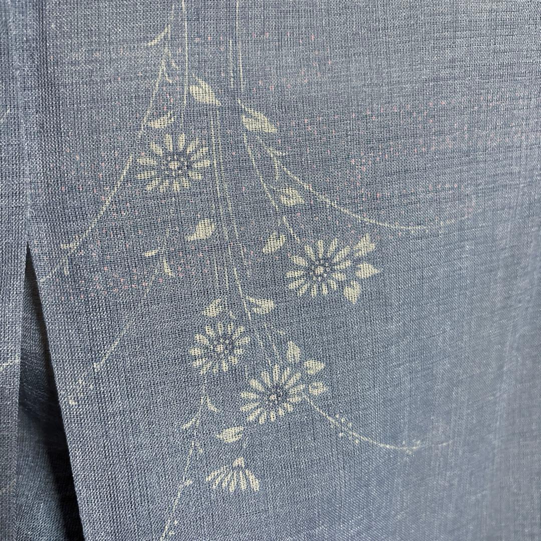 白太郎　未使用近い　美品　化繊　紗紬風　小紋　フルセット　身丈161