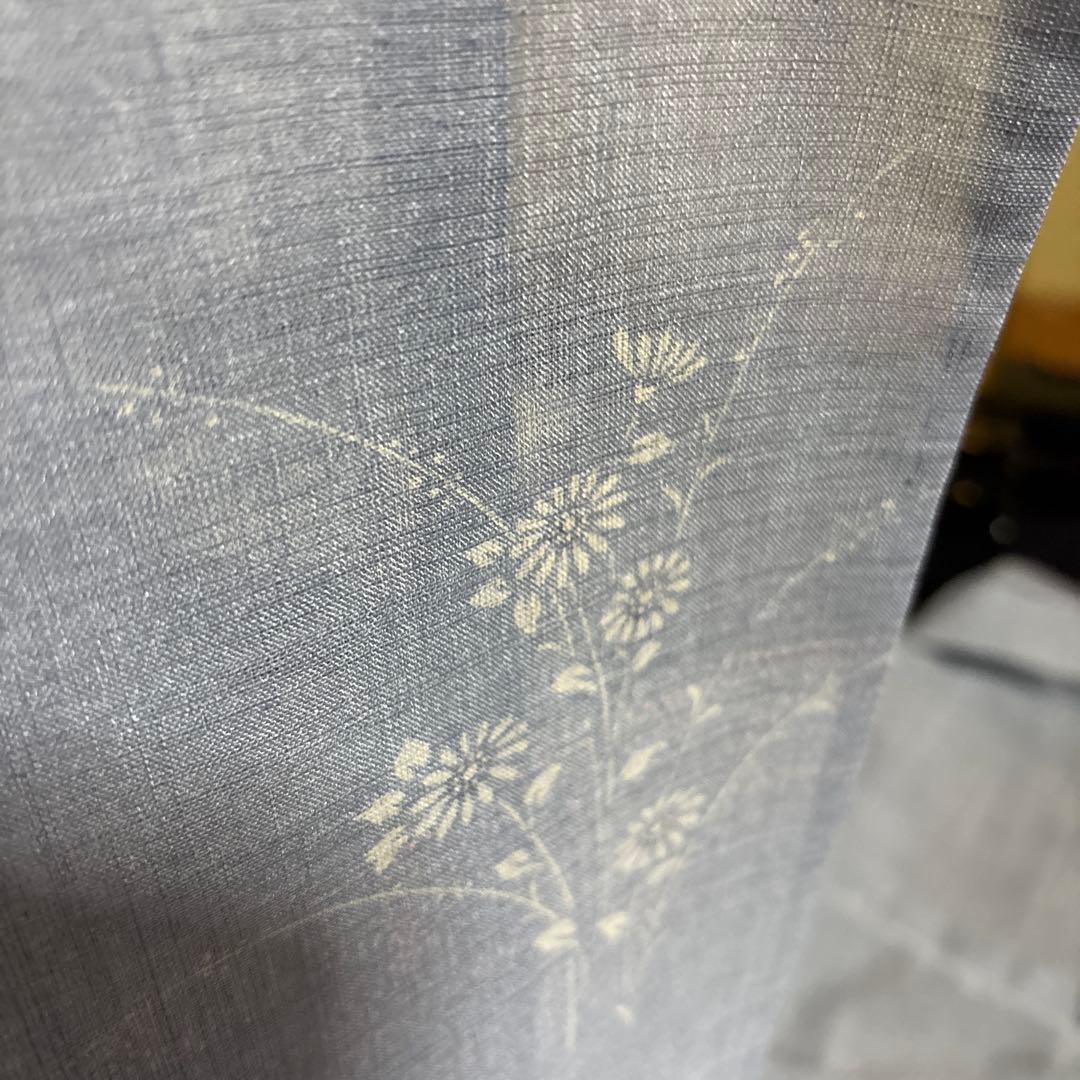 白太郎　未使用近い　美品　化繊　紗紬風　小紋　フルセット　身丈161