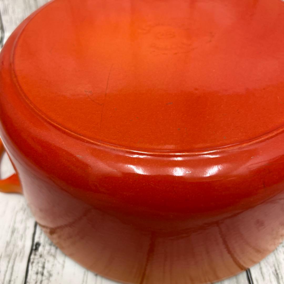 美品　使用5回ほど　ル・クルーゼ28cm 両手鍋　オレンジ