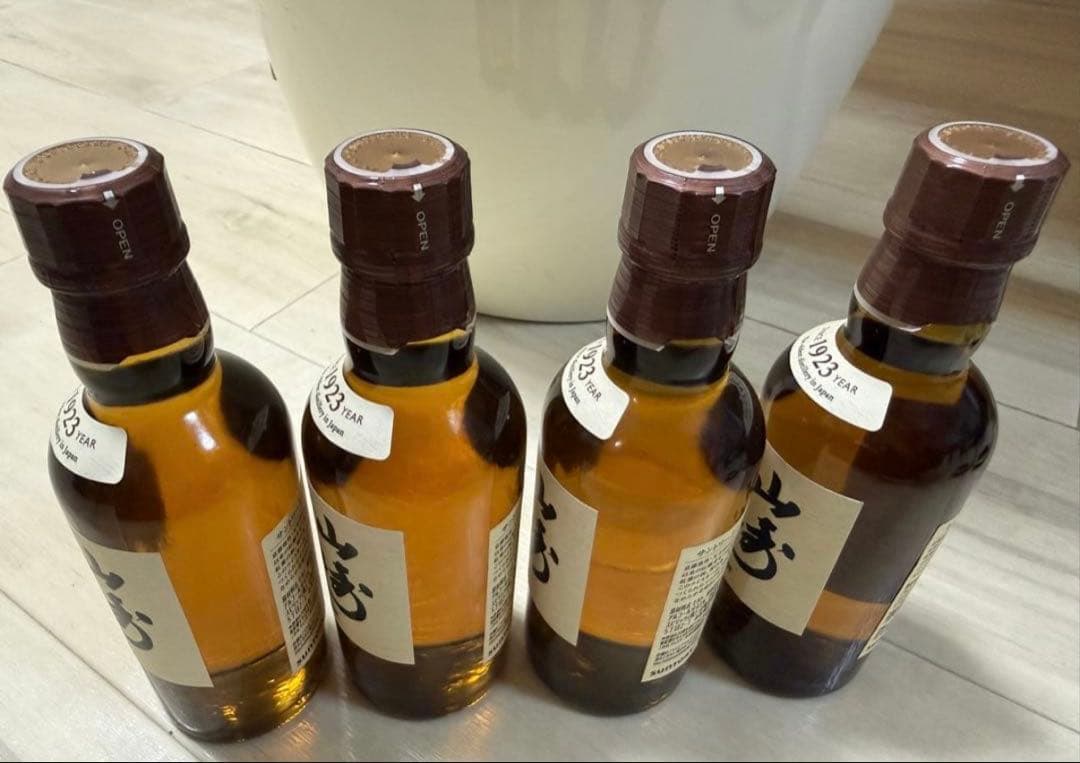 【送料込】ウイスキー　山崎NV 180 ミニボトル　4本　国産　シングルモルト