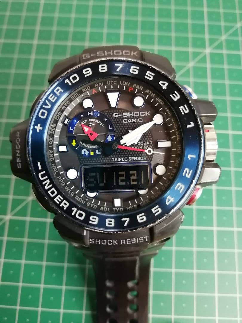 カシオ　G-shock GWN-1000B 洗浄済み　ガルフマスター