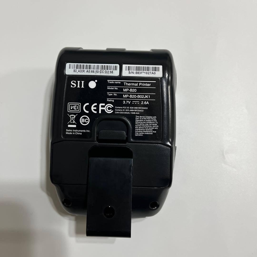 ターミナルプリンタ モバイルプリンタMP-B20(USB/Bluetooth)