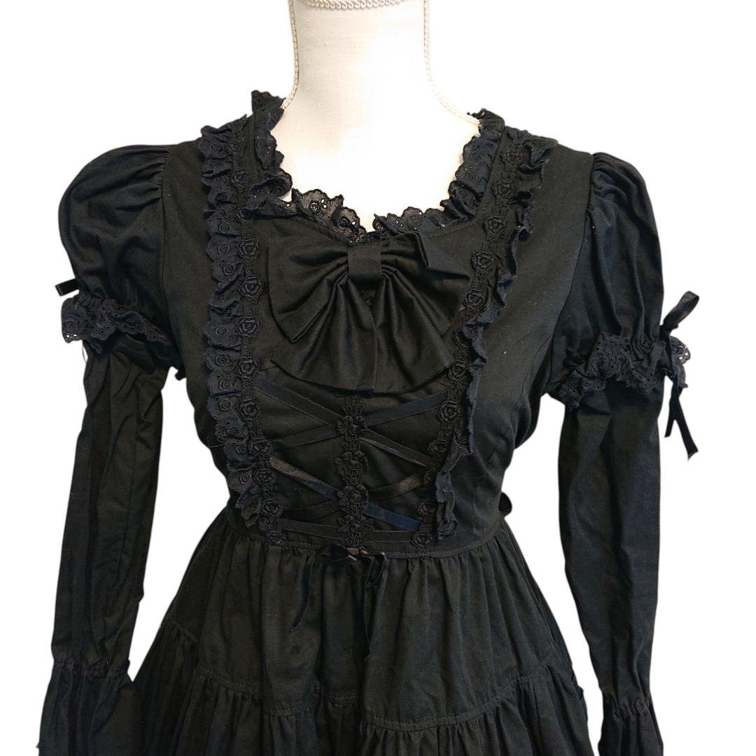 cornet コルネット ワンピース 2way ロリータ ゴスロリ ブラック