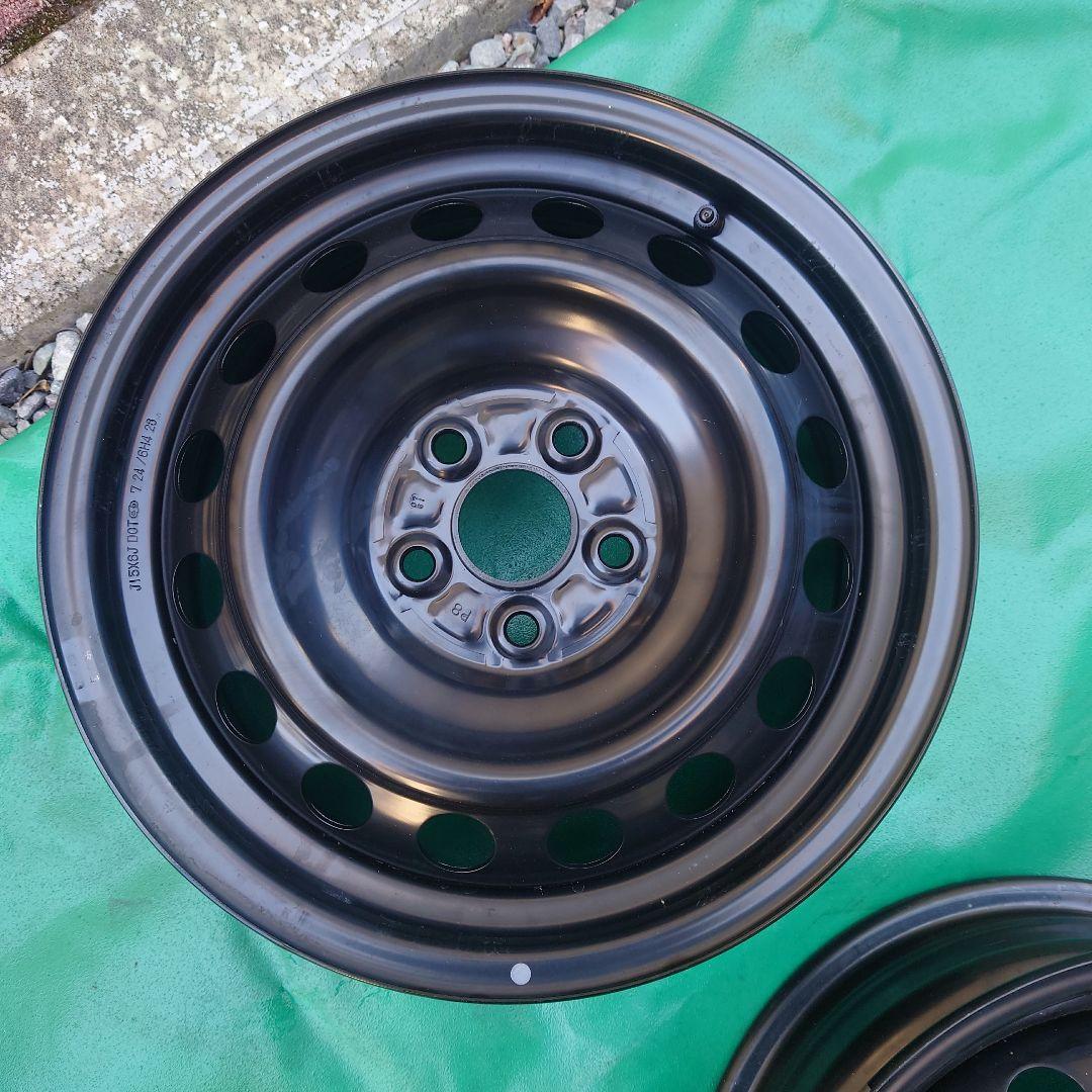 トヨタ　カローラツーリング純正　鉄ホイール　新車外し