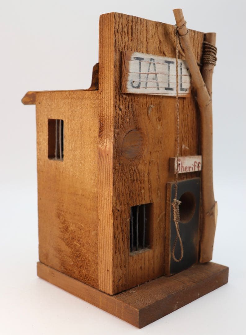 木製刑務所型バードハウス　ノアの方舟額　ANGELのカントリードール3点セット