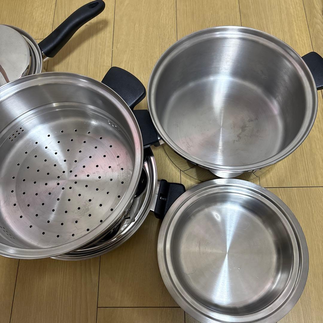 アムウェイ　6Lシチューパン・大ソースパンセット