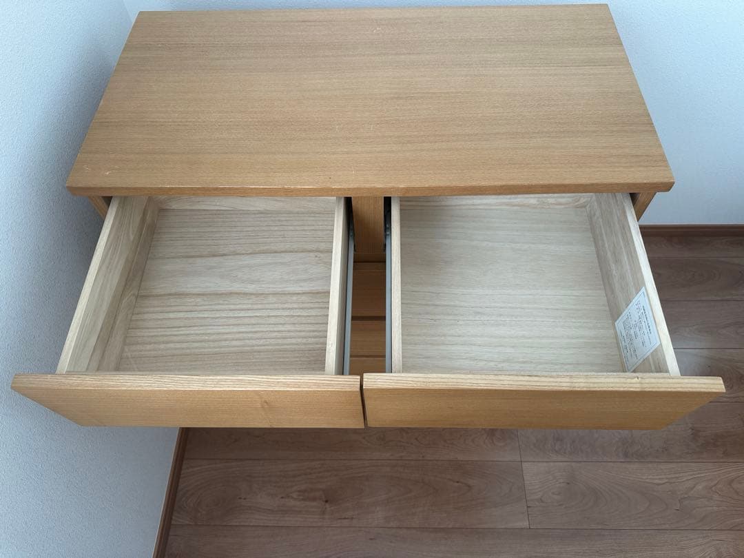 無印良品 4段チェスト・タモ材（廃盤品）